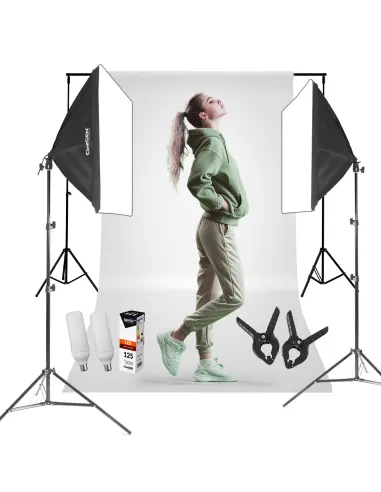 StudioLights™ Background Kit 2x 40x60cm 125W